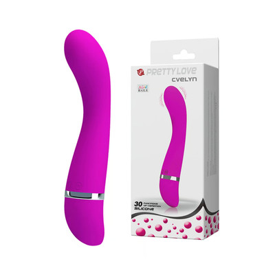 Foto 1 do produto Vibrador Ponto G em Silicone com 30 Modos de Vibração e Resistência à Água - Pretty Love Cvelyn | 18,8 x 3,5 cm