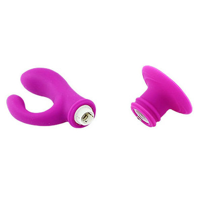 Foto 5 do produto Pretty Love Deft - Plug Anal em Soft Touch com Estimulador Lateral, Ventosa e Vibro de 10 Velocidades - 13,5 x 3 cm