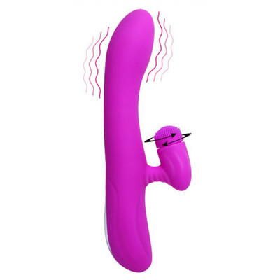 Foto 3 do produto Pretty Love Derrick - Vibrador de Ponto G Recarregável com Estimulador Clitoriano Rotativo com 4 Funções de Rotação e 7 Funções de Vibração - 20,5 x 3,5 cm