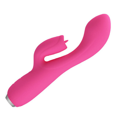 Foto 8 do produto Vibrador Estimulador de Ponto G e Clítoris Recarregável em Silicone com 12 Modos de Vibração e 3 Movimento de Língua - Pretty Love Doreen | 11,3 x 3,8 cm | Disponível em 2 cores