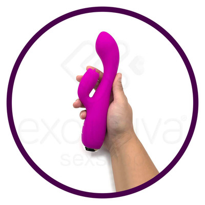 Vibrador Estimulador de Ponto G e Clítoris Recarregável em Silicone com 12 Modos de Vibração e 3 Movimento de Língua - Pretty Love Doreen | 11,3 x 3,8 cm | Disponível em 2 cores
