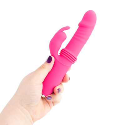 Vibrador Estimulador de Ponto G e Clítoris Recarregável com 12 Modos de Vibração e 3 Velocidades de Vai e Vem - Pretty Love Dorothy | 10,8 x 3,2 cm | 2 Cores