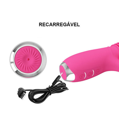 Foto 10 do produto Vibrador Estimulador de Ponto G e Clítoris Recarregável com 12 Modos de Vibração e 3 Velocidades de Vai e Vem - Pretty Love Dorothy | 10,8 x 3,2 cm | 2 Cores