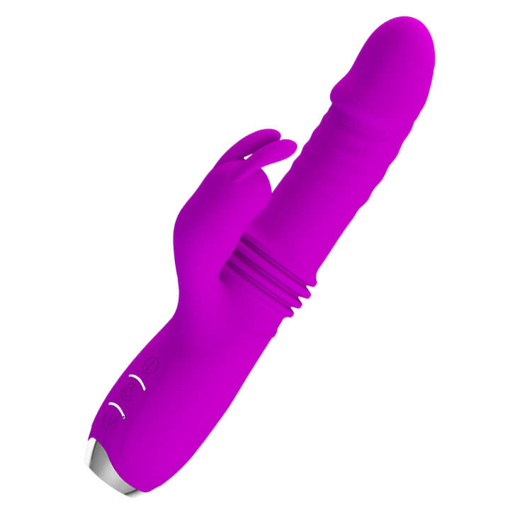 Vibrador Estimulador de Ponto G e Clítoris Recarregável com 12 Modos de Vibração e 3 Velocidades de Vai e Vem - Pretty Love Dorothy | 10,8 x 3,2 cm | 2 Cores - 2
