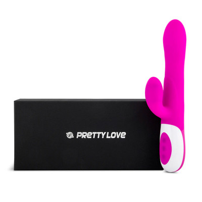 Vibrador Estimulador do Ponto G e Clitóris com 12 Modos de Vibração, Ponta Inflável e Recarregável - Pretty Love Dempsey | 14,2 x 3,6 cm