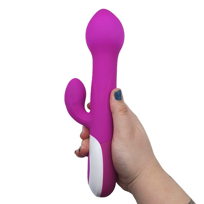 Vibrador Estimulador do Ponto G e Clitóris com 12 Modos de Vibração, Ponta Inflável e Recarregável - Pretty Love Dempsey | 14,2 x 3,6 cm