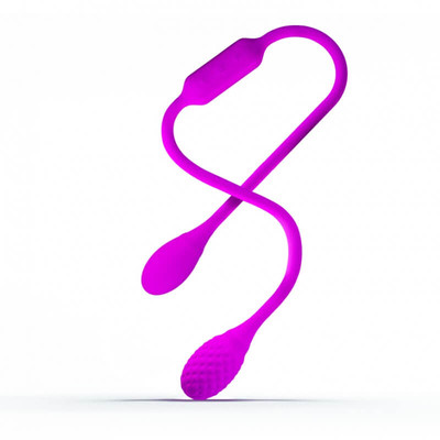 Foto 2 do produto Vibrador Recarregável Duplo Unissex com 12 Modos de Vibração, 2 Motores e Resistente à Água - Pretty Love Dream Lovers Whip | 65 x 3,5 cm