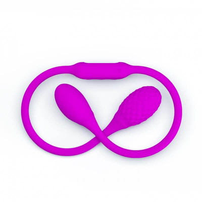 Foto 4 do produto Vibrador Recarregável Duplo Unissex com 12 Modos de Vibração, 2 Motores e Resistente à Água - Pretty Love Dream Lovers Whip | 65 x 3,5 cm