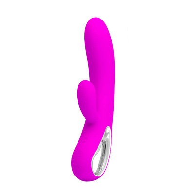 Vibrador com Estimulador de Clítoris e Ponto G Recarregável com 12 Modos de Vibração - Pretty Love Elmer | Disponível em 2 Cores