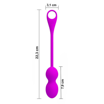 Foto 6 do produto Cápsula Vibratória em Silicone com 12 Modos de Vibração, Aplicativo Interativo e Recarregável - Pretty Love Elvira | 7,9 x 3,1 cm| Disponível em 2 Cores
