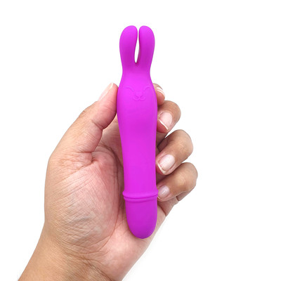 Vibrador em Silicone com Forma de Coelho e 10 Modos de Vibração - Pretty Love Elvira | 13 x 2,6 cm