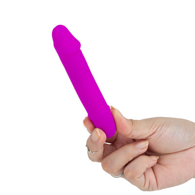 Vibrador em Silicone com Glande Definida e 10 Modos de Vibração - Pretty Love Emily | 9,5 x 2,5 cm
