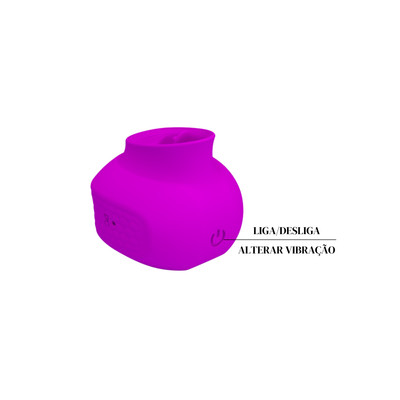 Foto 6 do produto Mini Vibrador Estimulador de Clitóris em Silicone com 12 Modos de Vibração e Recarregável - Pretty Love Estelle | 4,2 x 4,2 cm | Disponível em 2 Cores