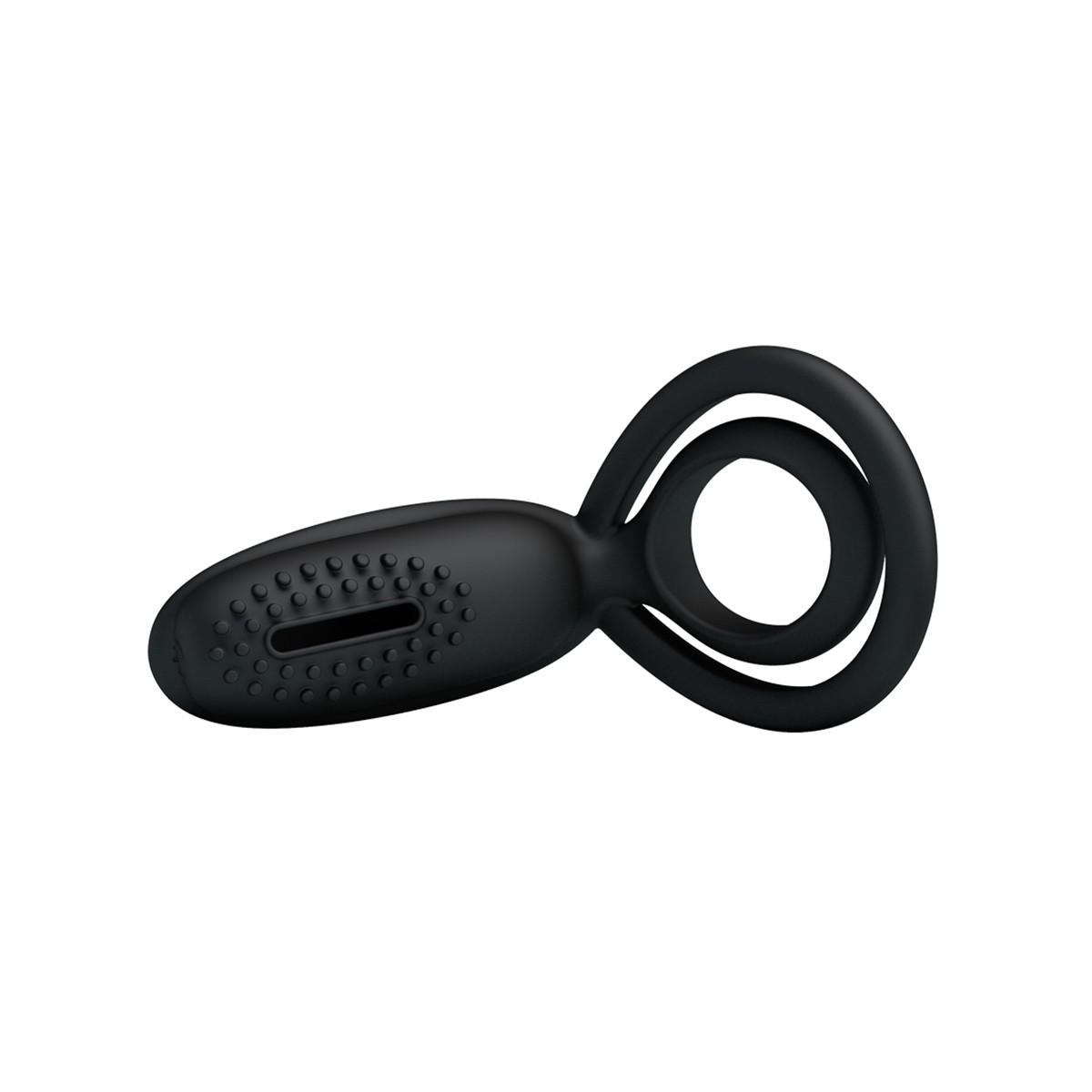 Anel Peniano Duplo para Pênis e Saco Escrotal com Vibro e Estimulador de Clítoris com Texturas Massageadoras - Pretty Love Esther - 4