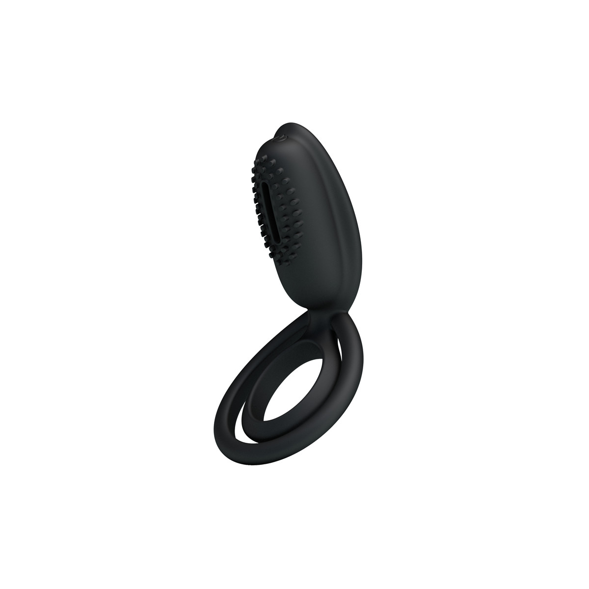 Anel Peniano Duplo para Pênis e Saco Escrotal com Vibro e Estimulador de Clítoris com Texturas Massageadoras - Pretty Love Esther - 3