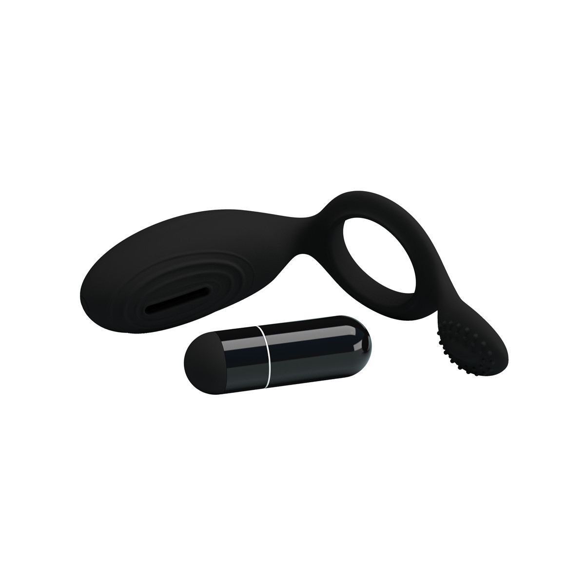 Anel Peniano com Estimulador de Clítoris e Vibração Única - Pretty Love Ethel | 12,3 x 3,3 cm - 3