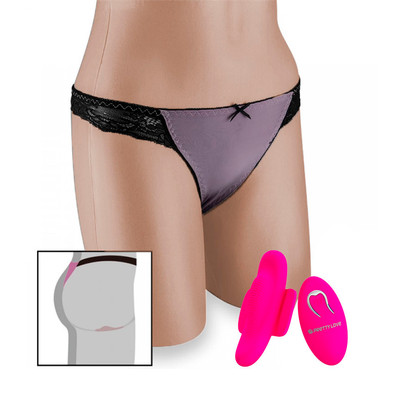 Vibrador de Calcinha Recarregável com 12 Modos de Vibração e Controle Remoto sem Fio - Pretty Love Fairy Boat II