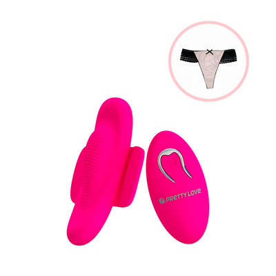 Vibrador de Calcinha Recarregável com 12 Modos de Vibração e Controle Remoto sem Fio - Pretty Love Fairy Boat II