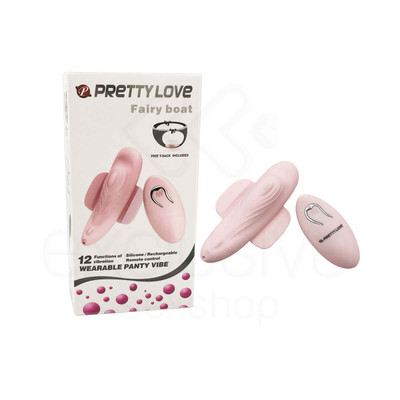 Foto 5 do produto Vibrador de Calcinha com Controle Remoto sem Fio e 12 Modos de Vibração - Pretty Love Fairy Boat| Disponível em 2 Cores