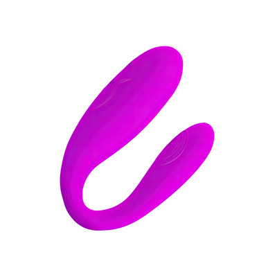Foto 1 do produto Vibrador para Casal em Silicone com 30 Modos de Vibração e Recarregável via Cabo USB - Pretty Love Fascination | 6,7 x 2,2 cm