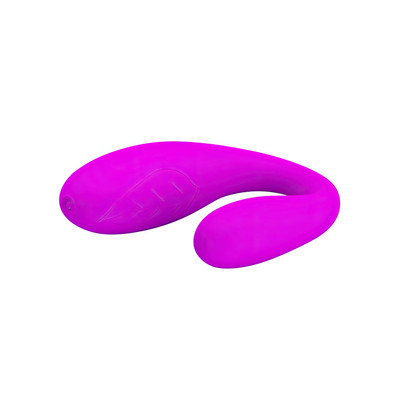 Foto 4 do produto Vibrador para Casal em Silicone com 30 Modos de Vibração e Recarregável via Cabo USB - Pretty Love Fascination | 6,7 x 2,2 cm