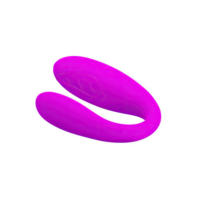 Foto 3 do produto Vibrador para Casal em Silicone com 30 Modos de Vibração e Recarregável via Cabo USB - Pretty Love Fascination | 6,7 x 2,2 cm