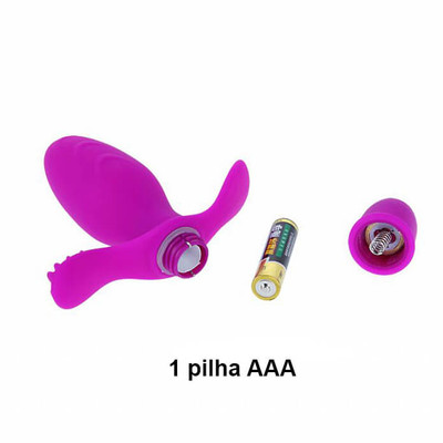 Foto 5 do produto Plug Anal em Silicone com Cerdas e 10 Modos de Vibração - Pretty Love Fitch | 7,4 x 3,3 cm