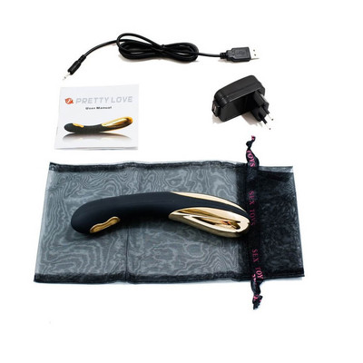 Foto 2 do produto Pretty Love Flamingo - Vibrador Estimulador de Ponto G Recarregável em Soft Touch, 7 Modos de Vibração e Auto Aquecimento - 15,5 x 3 cm