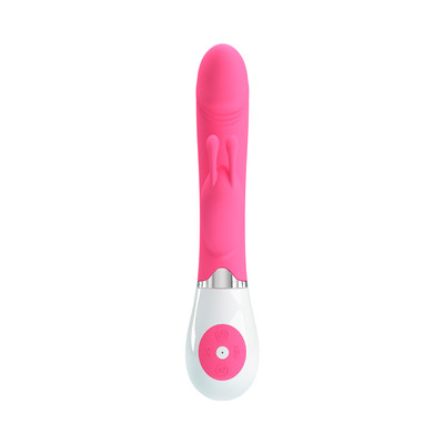 Foto 5 do produto Vibrador de Ponto G e Clítoris em Forma de Coelho com 30 Níveis de Vibração - Pretty Love Gene | 10 x 3,2 cm | Disponível em 2 Cores