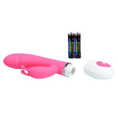 Foto 6 do produto Vibrador de Ponto G e Clítoris em Forma de Coelho com 30 Níveis de Vibração - Pretty Love Gene | 10 x 3,2 cm | Disponível em 2 Cores
