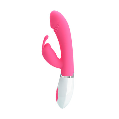 Foto 4 do produto Vibrador de Ponto G e Clítoris em Forma de Coelho com 30 Níveis de Vibração - Pretty Love Gene | 10 x 3,2 cm | Disponível em 2 Cores