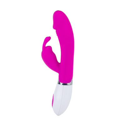 Foto 1 do produto Vibrador de Ponto G e Clítoris em Forma de Coelho com 30 Níveis de Vibração - Pretty Love Gene | 10 x 3,2 cm | Disponível em 2 Cores