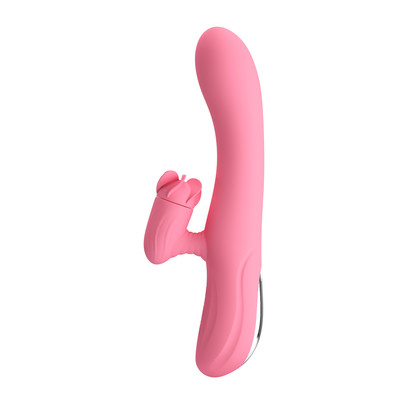 Foto 6 do produto Vibrador de Ponto G com 7 Modos de Vibração e Estimulador de Clitóris com 4 Funções de Rotação - Pretty Love Gina | 12 x 3,6 cm