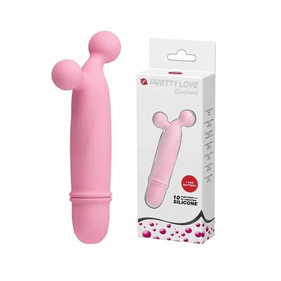 Mini Vibrador em Silicone Soft Touch com 10 Modos de Vibração - Pretty Love Goddard | 12 x 2,2 cm | Disponível em 4 Cores