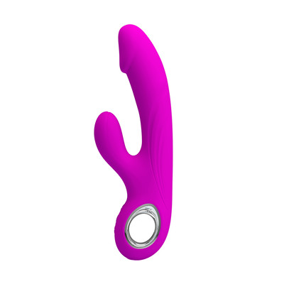 Foto 2 do produto Vibrador Estimulador de Clítoris e Ponto G Recarregável com 7 Modos de Vibração e 5 Níveis de Intensidade - Pretty Love Gordon | 10,5 x 2,9 cm