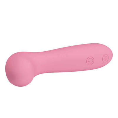Foto 3 do produto Vibrador Estimulador de Ponto G em Silicone com 30 Modos de Vibração e Carregamento via Cabo USB - Pretty Love Grace | 8,5 x 3 cm
