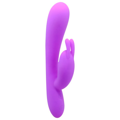 Foto 1 do produto Vibrador Rabbit em Silicone Macio com 3 Velocidades de Dedilhar e 7 Modos de Vibração, Recarregável - Pretty Love | Cor: Roxo