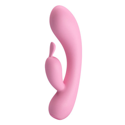 Foto 3 do produto Vibrador Estimulador de Ponto G e de Clítoris em Silicone com 12 Modos de Vibração, Função Memória e Recarregável  - Pretty Love Hugo | 17 x 3,8 cm