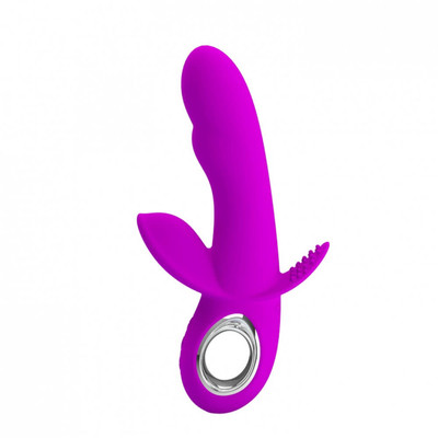 Foto 3 do produto Pretty Love Humphray - Vibrador Flexível Estimulador de Ponto G e Clítoris Recarregável com 7 Modos de Vibrações, 5 Modos de Intensidade - 17,2 x 3 cm