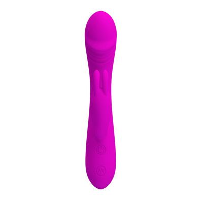 Foto 4 do produto Vibrador Estimulador de Ponto G e Clítoris Recarregável com 30 Modos de Vibração - Pretty Love Hunter - 10 x 3,2 cm
