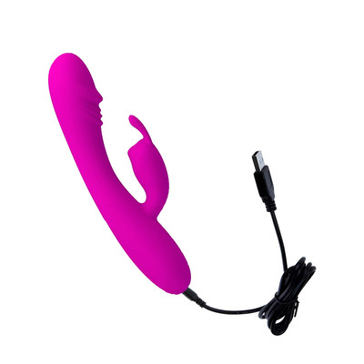 Foto 5 do produto Vibrador Estimulador de Ponto G e Clítoris Recarregável com 30 Modos de Vibração - Pretty Love Hunter - 10 x 3,2 cm