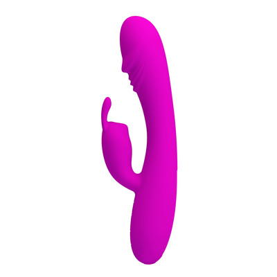 Foto 3 do produto Vibrador Estimulador de Ponto G e Clítoris Recarregável com 30 Modos de Vibração - Pretty Love Hunter - 10 x 3,2 cm