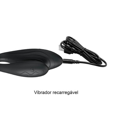 Foto 6 do produto Vibrador Recarregável para Casal com 30 Modos de Vibração, 3 Velocidades e Controle sem Fio - Pretty Love Indulgence Plus | 7,7 x 2,1 cm