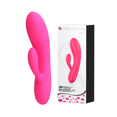 Vibrador Estimulador de Ponto G e Clítoris em Silicone com 30 Modos de Vibração - Pretty Love Ives | 10,9 x 3,5 cm