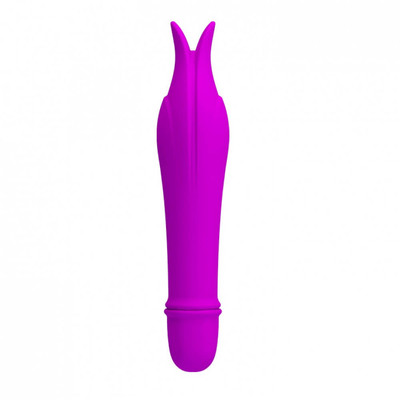 Foto 3 do produto Pretty Love Jeffrey - Mini Vibrador em Soft Touch com Ponta Dupla e 10 Modos de Vibração - 14,3 x 2,8 cm