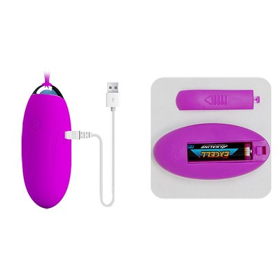 Foto 3 do produto Cápsula Vibratória em Silicone com 12 Modos de Vibração, Resistente à Água, Recarregável e Controle Remoto sem Fio - Pretty Love Jenny | 7 x 2,8 cm