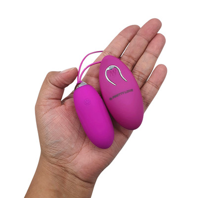 Cápsula Vibratória em Silicone com 12 Modos de Vibração, Resistente à Água, Recarregável e Controle Remoto sem Fio - Pretty Love Jenny | 7 x 2,8 cm
