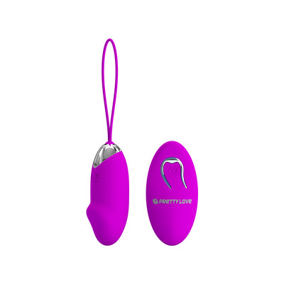 Foto 3 do produto Cápsula Vibratória em Silicone com 12 Modos de Vibração e Controle Remoto Sem Fio, Recarregável Via USB - Pretty Love Julia | 7,3 x 2,8 cm