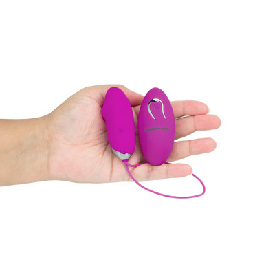 Cápsula Vibratória em Silicone com 12 Modos de Vibração e Controle Remoto Sem Fio, Recarregável Via USB - Pretty Love Julia | 7,3 x 2,8 cm