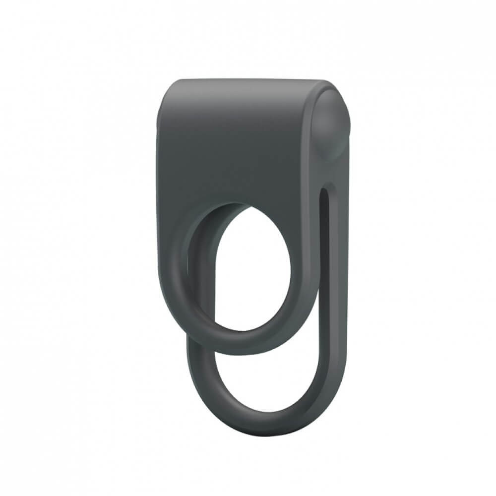 Pretty Love Julie - Anel Peniano Duplo para Pênis e Escroto em Silicone com Estimulador de Clitóris e Vibração - 8,4 x 4,8 cm - 2